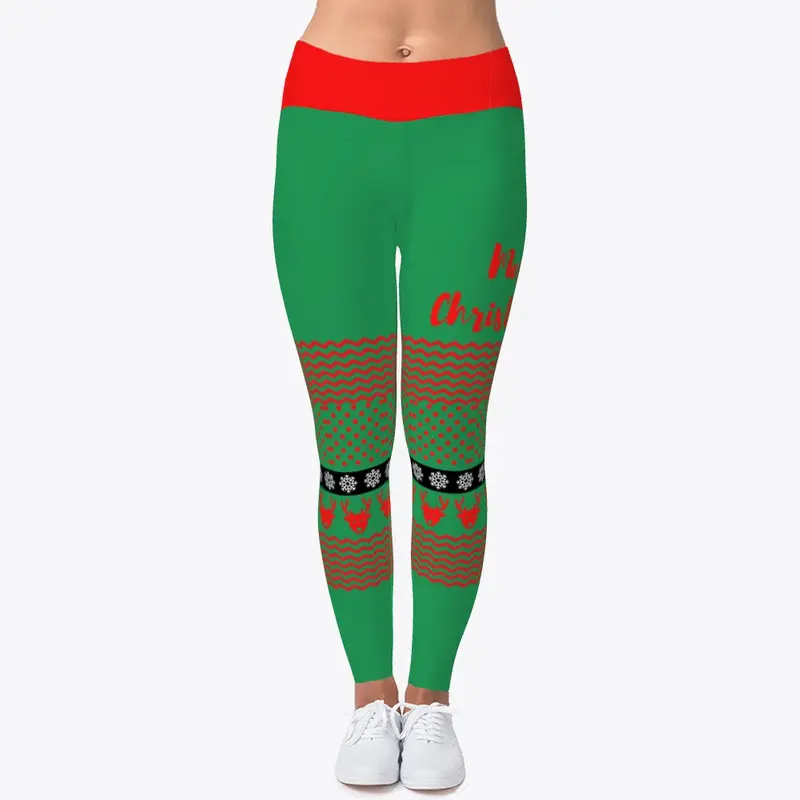 Reindeer Leggings - Christmas Design